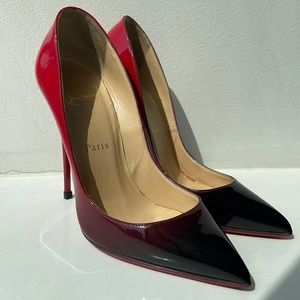 Louboutin red ombré heels